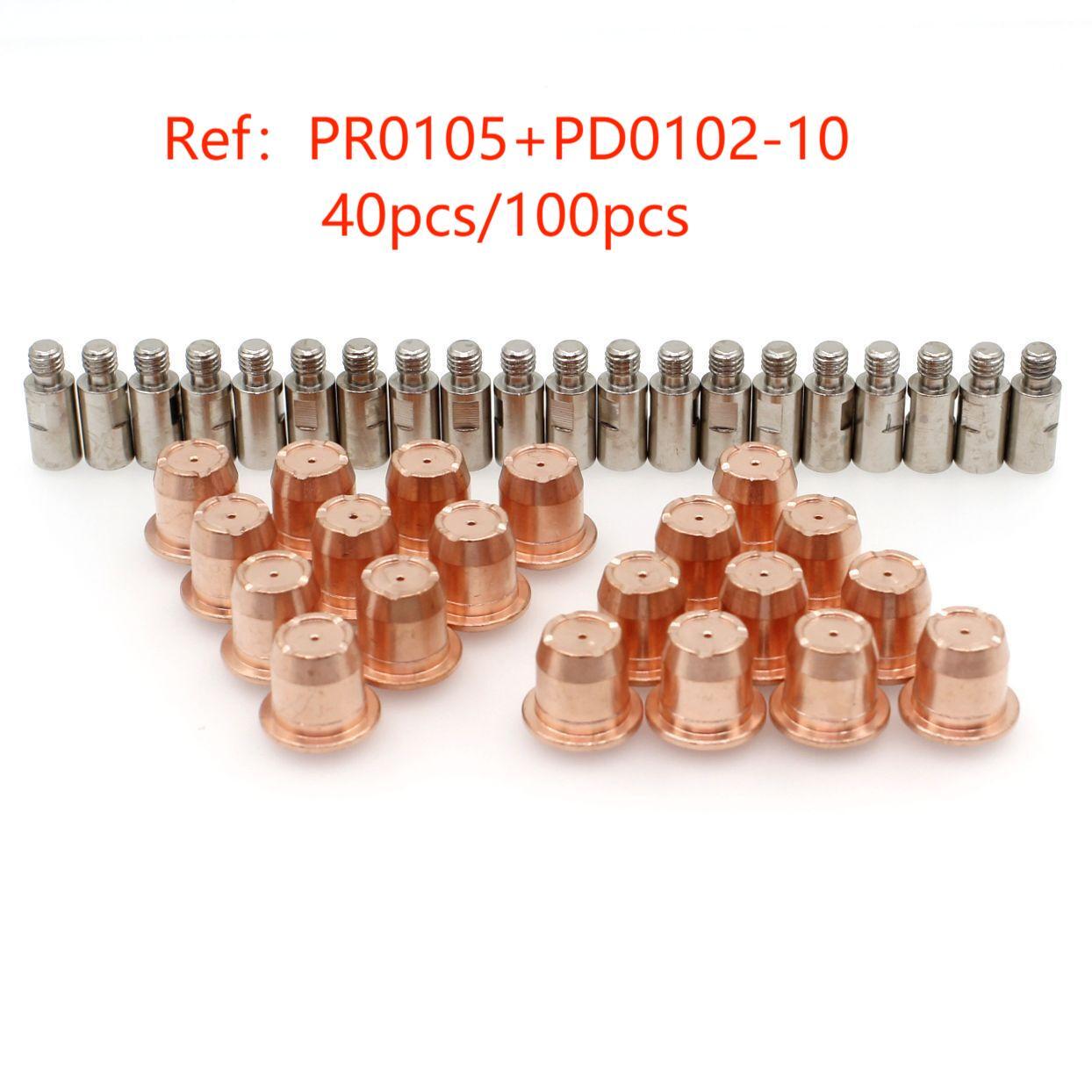 Plasma Electrode PR0105 + PD0102-10 Nozzle kits for Trafimet S45 S35 S25 torch