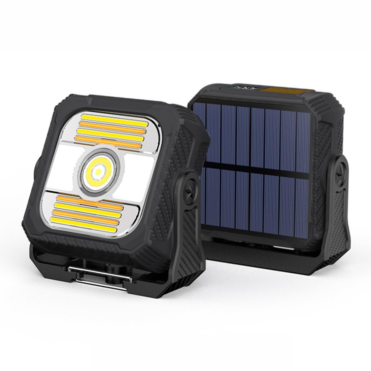 LED Solar Portable Camping Lights with Stand dimmable,Magnetic Work Lights 15...