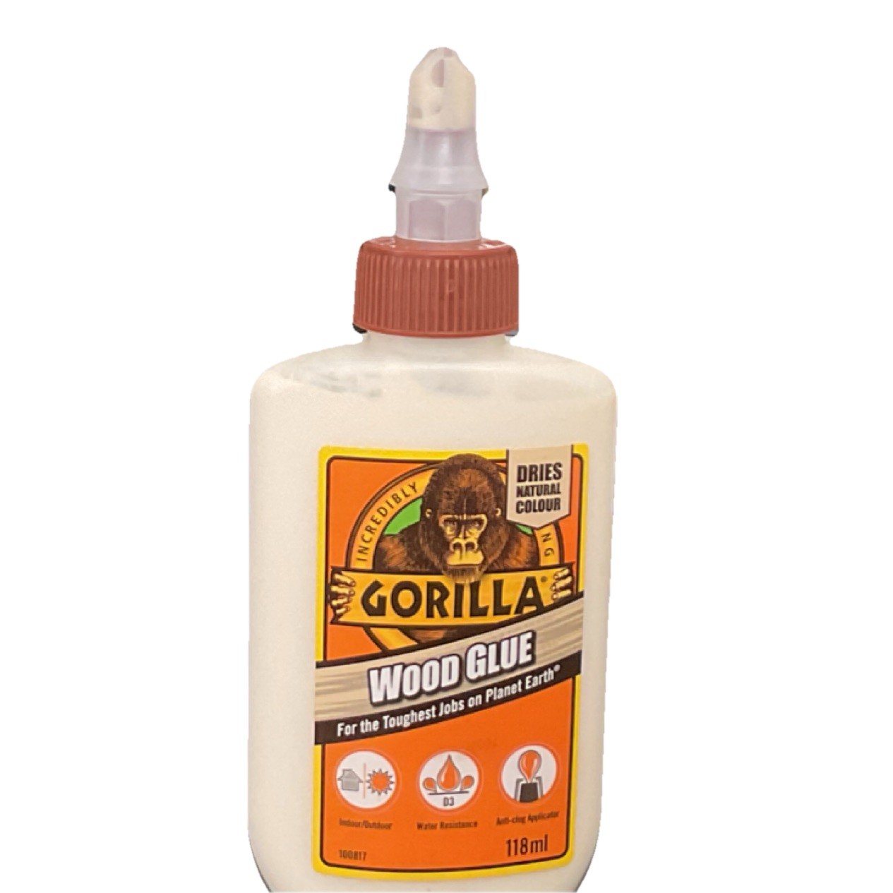 Gorilla Wood Glue 118ml Natural Colour Strong Bond MPN 100817 UPC 5704947001285