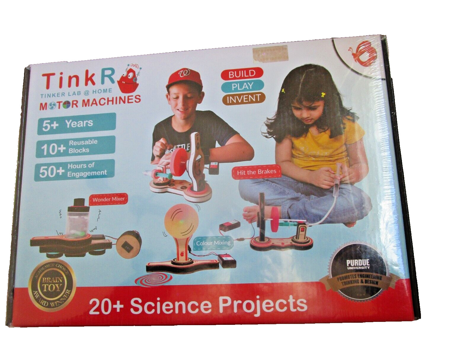 Tink L Tinker Lab @ Home MOTOR MACHINES 20+ Science Projects - STEM- New Sealed