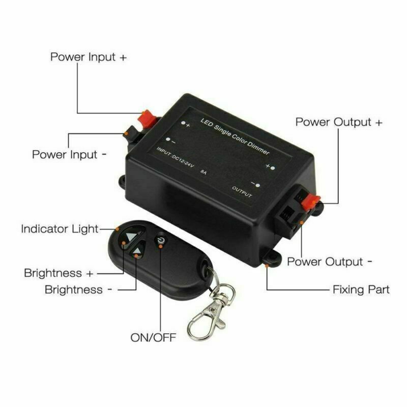 LED Dimmer 3key 11key remote Controller DC12V for Single Color led strip light