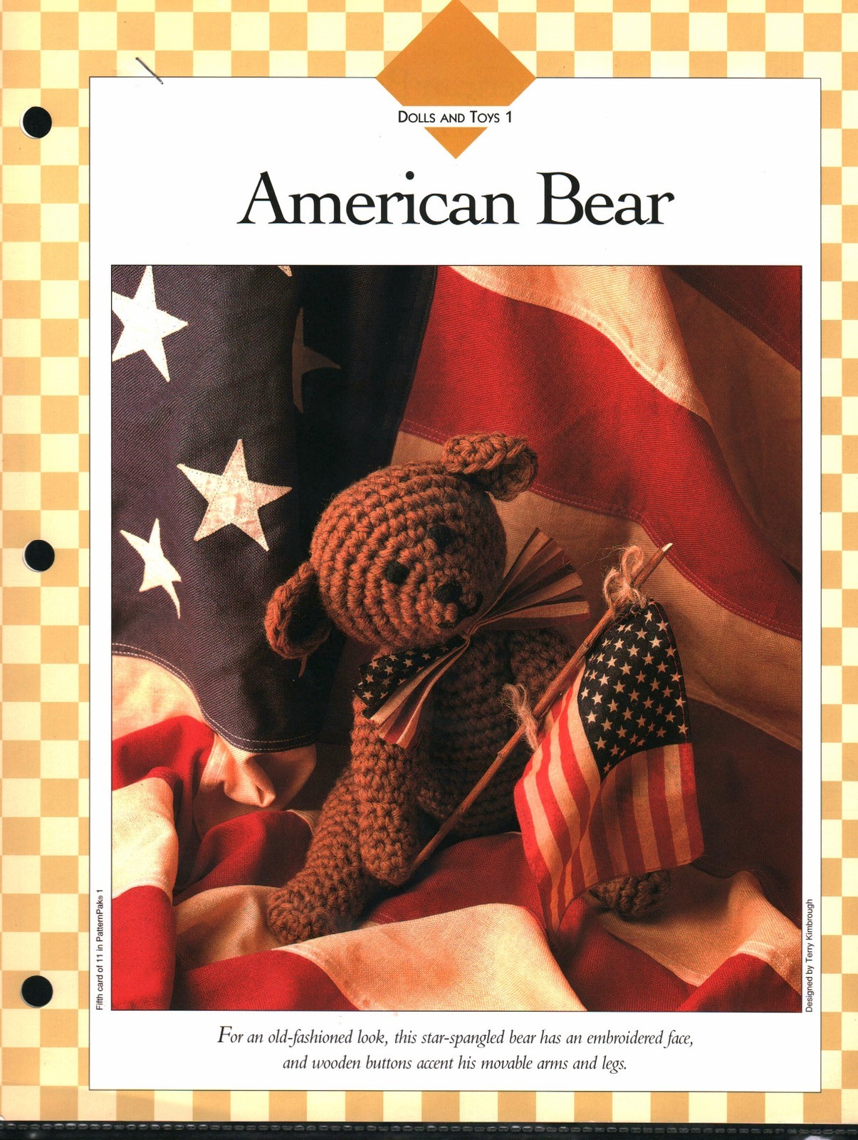 American Bear - Dolls & Toys 1 | Vanna Crochet Faves 85010-F