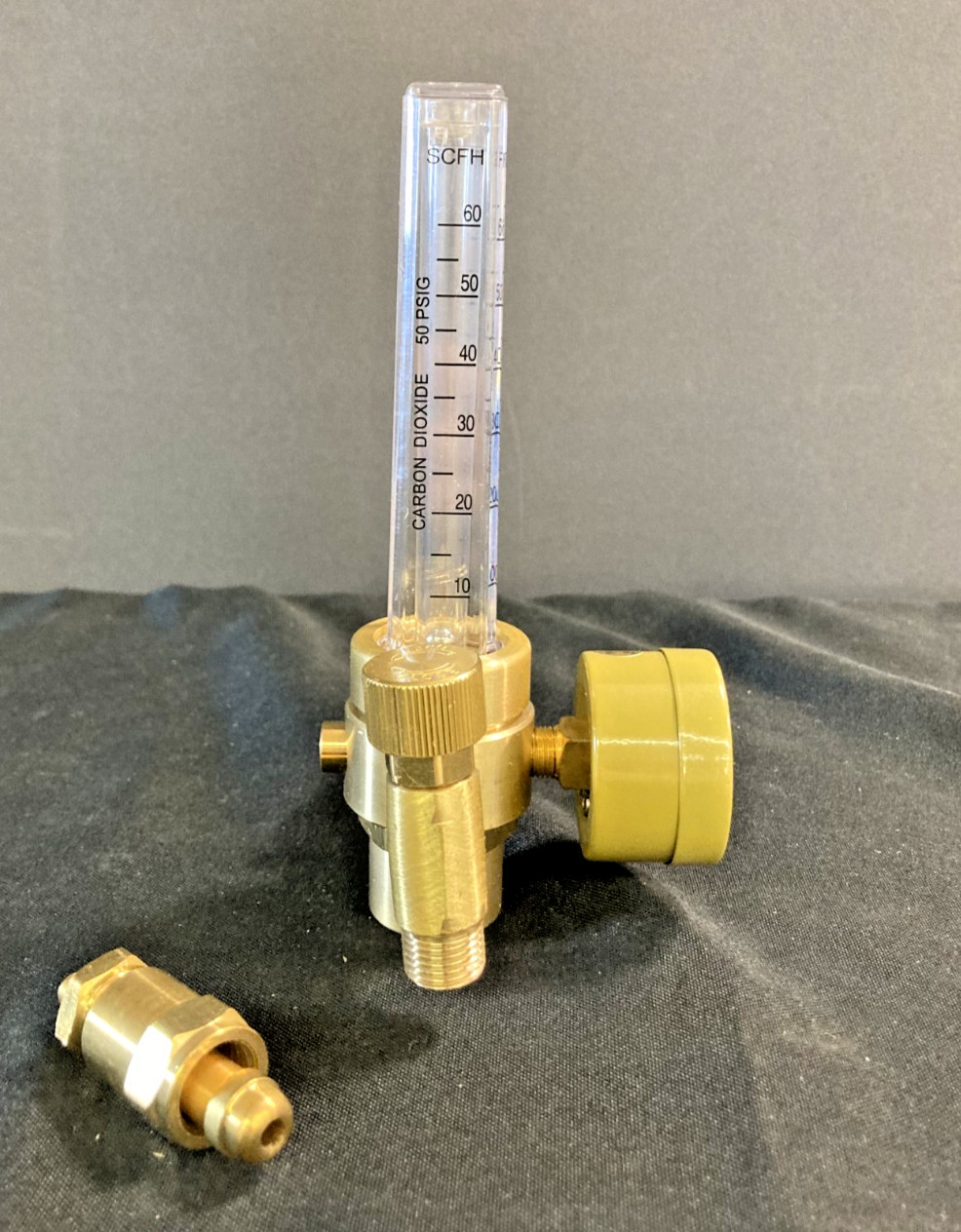 Betooll Single Output Argon Welding Flow Meter + Regulator 0-70 CFH CGA580