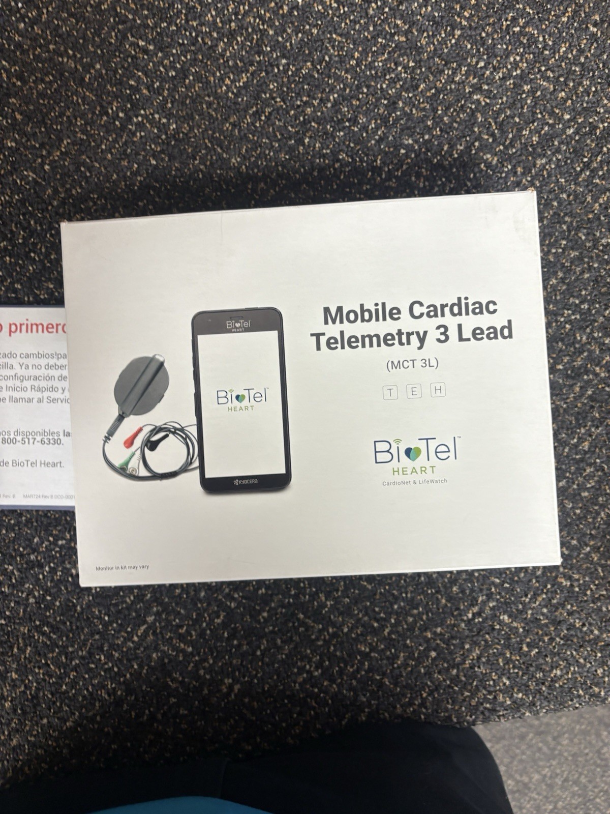 Mobile Cardiac Telemetry 3 Lead (MCT 3L) Bio Tel Heart CardioNet & LifeWatch