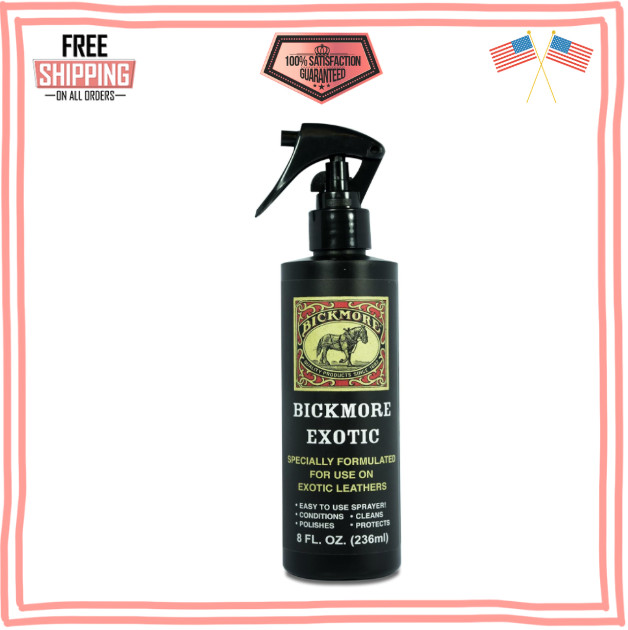Exotic Leather Spray - Cleans, Conditions, Polishes & Protects Exotic Leather...