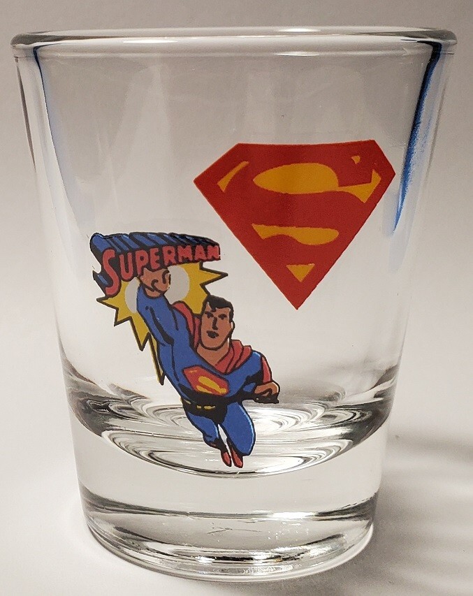 Superman 1½ Shot Glass