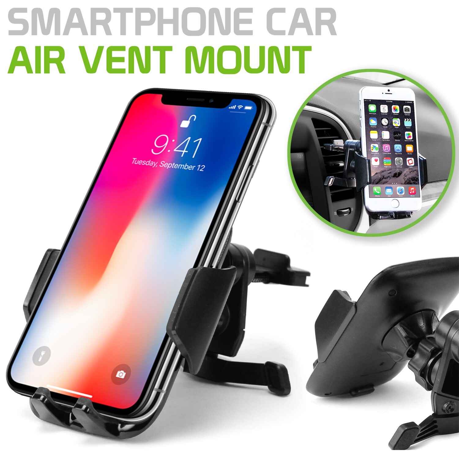 Cellet Universal Car Air Vent Phone Mount Holder with Hook Clip