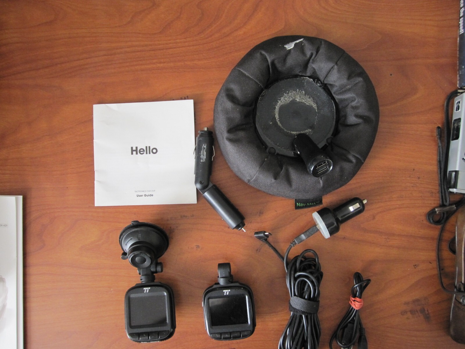 2 - TaoTronics TT-CD06 Car DVRs - Lots of Accessories included & 64 GB cards.