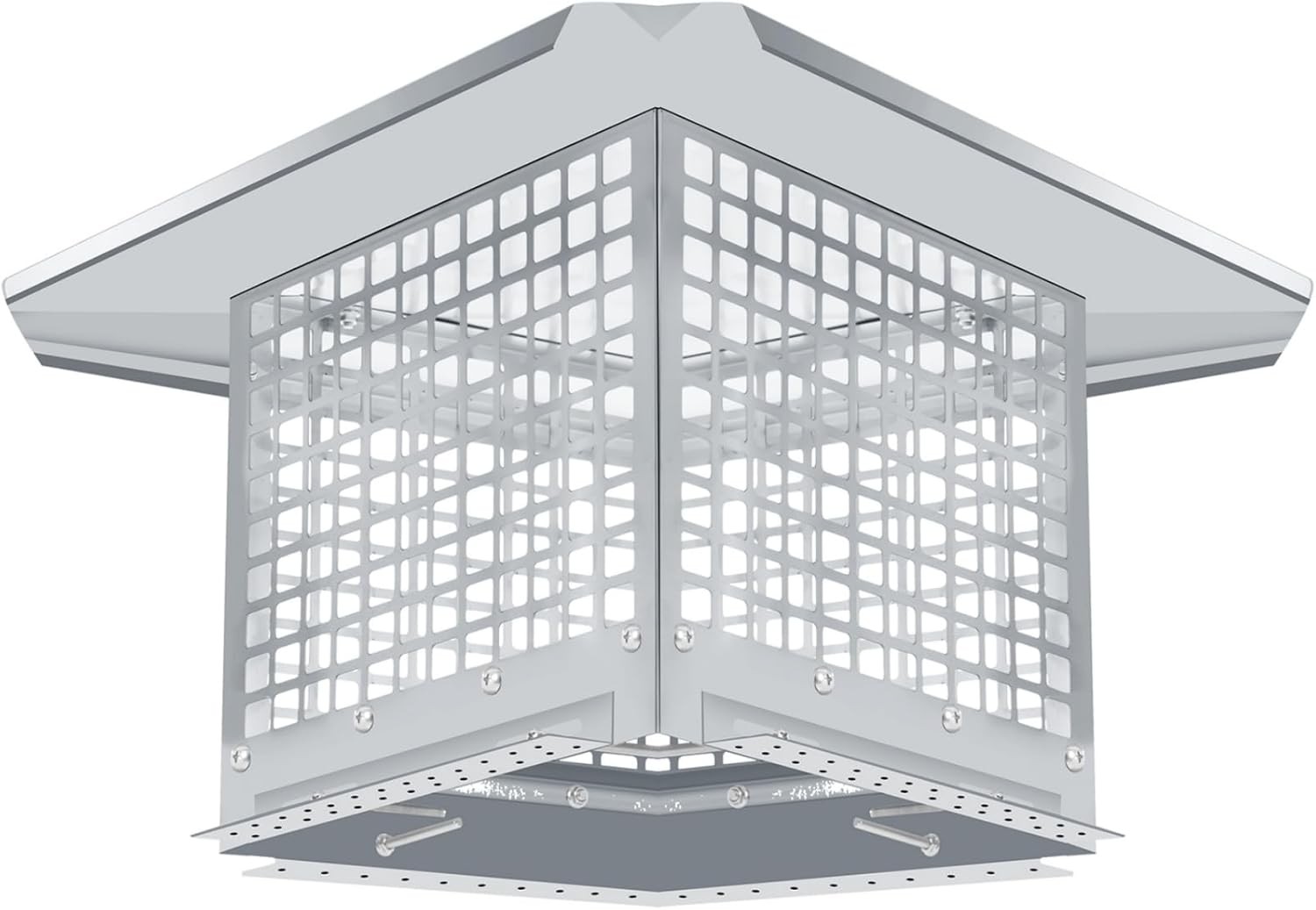 304 Stainless Steel Chimney Cap Cover Mesh,Easy Install Rain Guard Animal-Proof