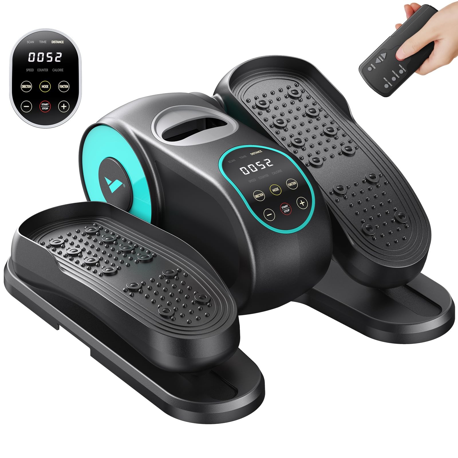 Under Desk Elliptical Machine, Leg Exerciser While Sitting for Seniors with R...
