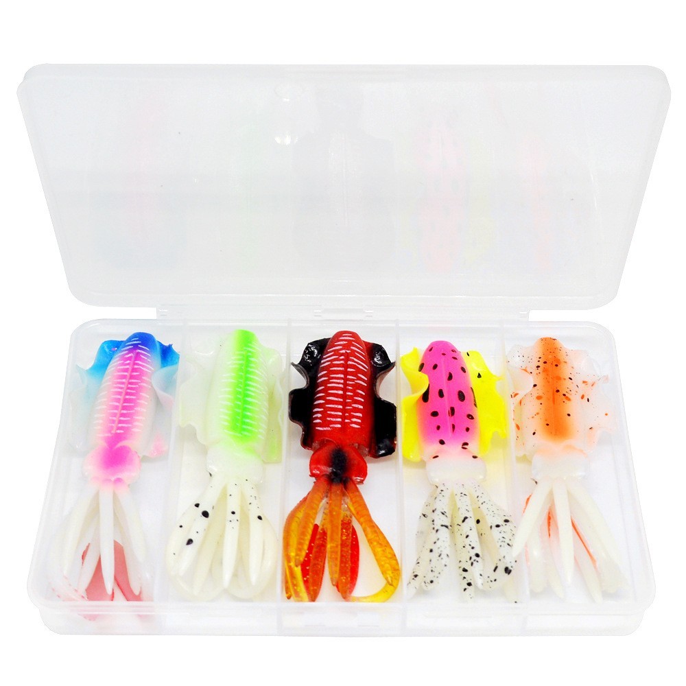 Squid Soft Lure 16g with Lifelike Movement Octopus Jig for Sea Fishing