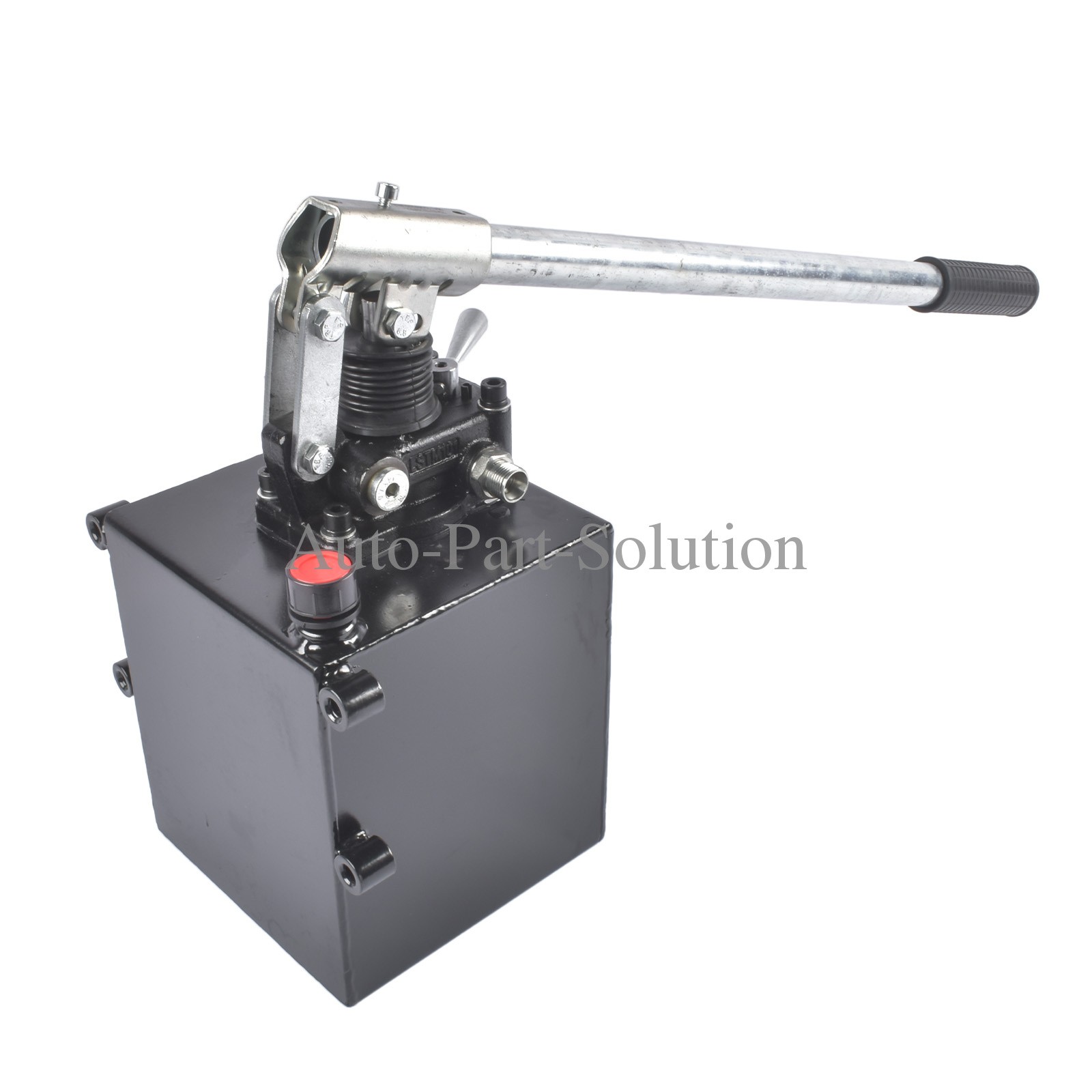 Hydraulic Pump 2.7 CID w/ Release Valve Double Acting Cylinder Use 5 Quart Tank