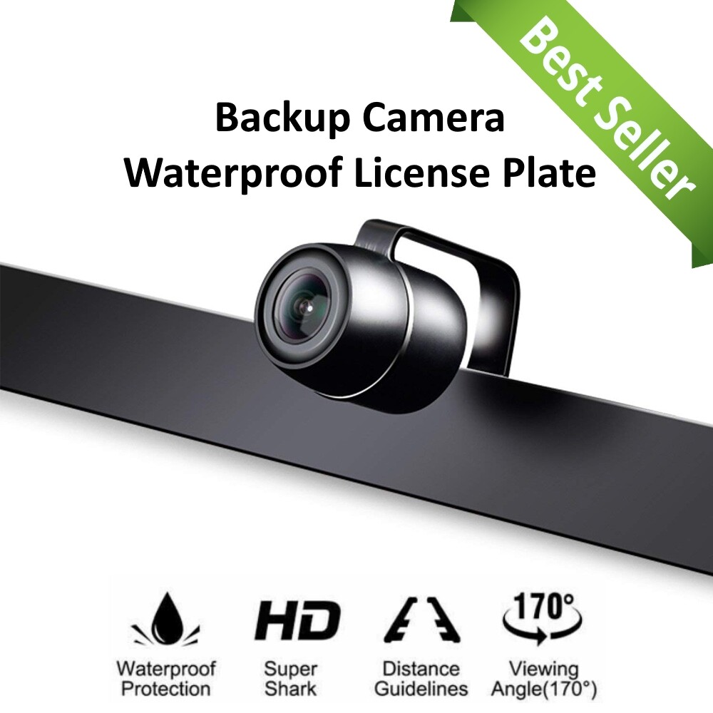 Backup Camera Rearview License Plate Mount Waterproof Kenwood DNX-6703S DNX6703S