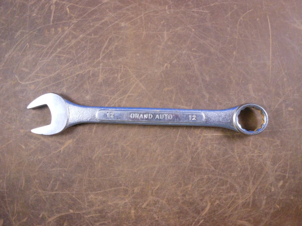 Grand Auto 12mm Metric Chrome Vanadium 12 Point Combination Wrench Rare Taiwan
