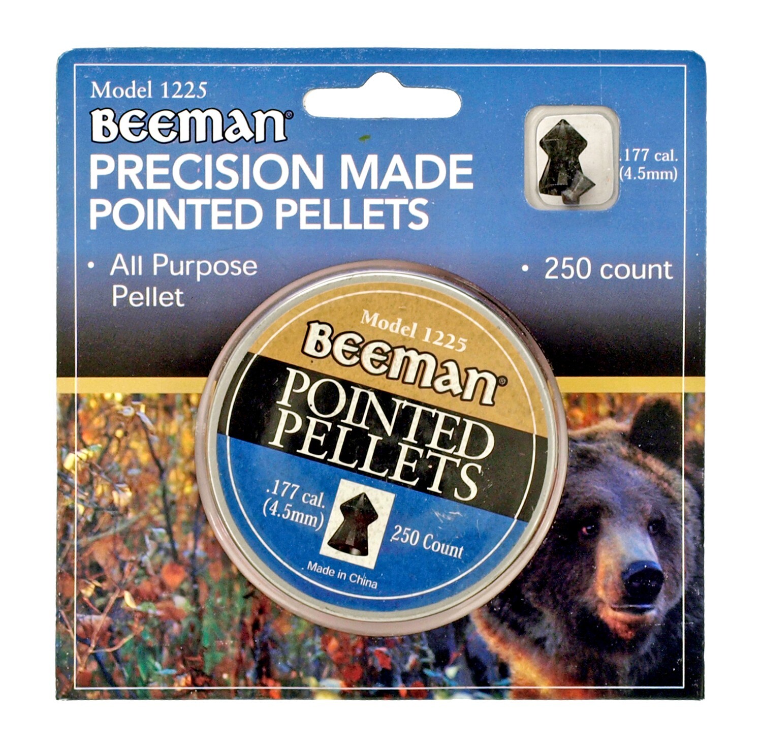 BEEMAN Premium 250 Count PRECISION MADE POINTED 4.5mm .177 Caliber Pellets
