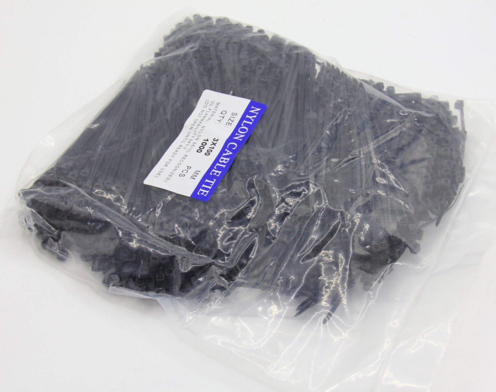4 Inch Cable Ties UV Weather Resistant 18 lbs Zip Ties 1000PCS