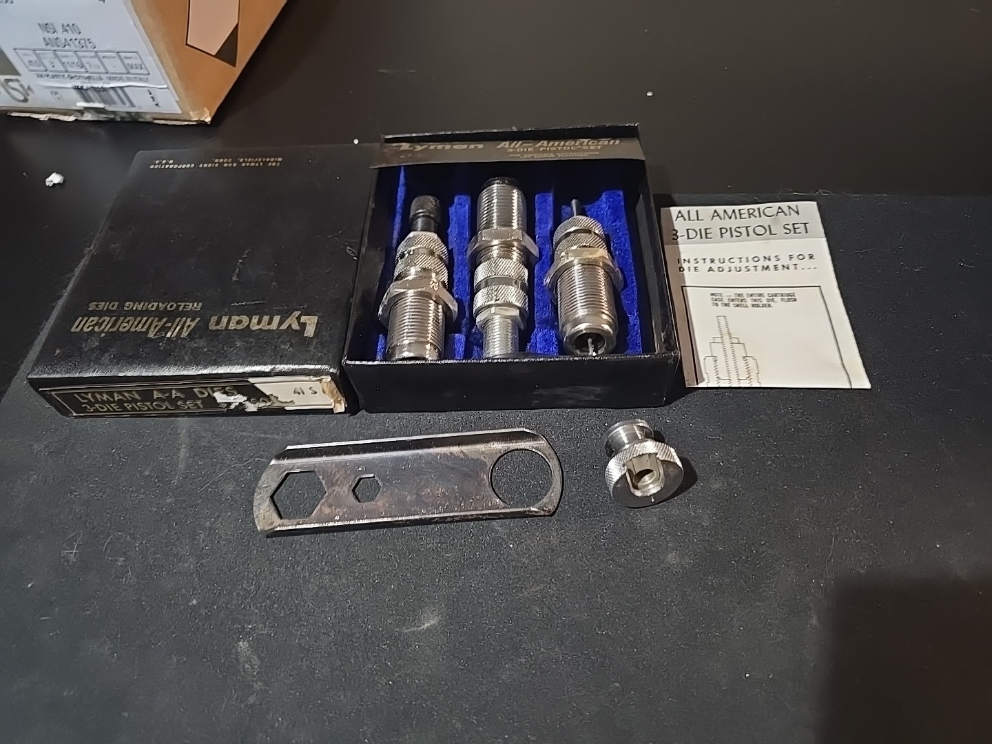 Lyman Deluxe All-American 3 Die Pistol Set Magnum Reloading A-A Dies 41 S & W