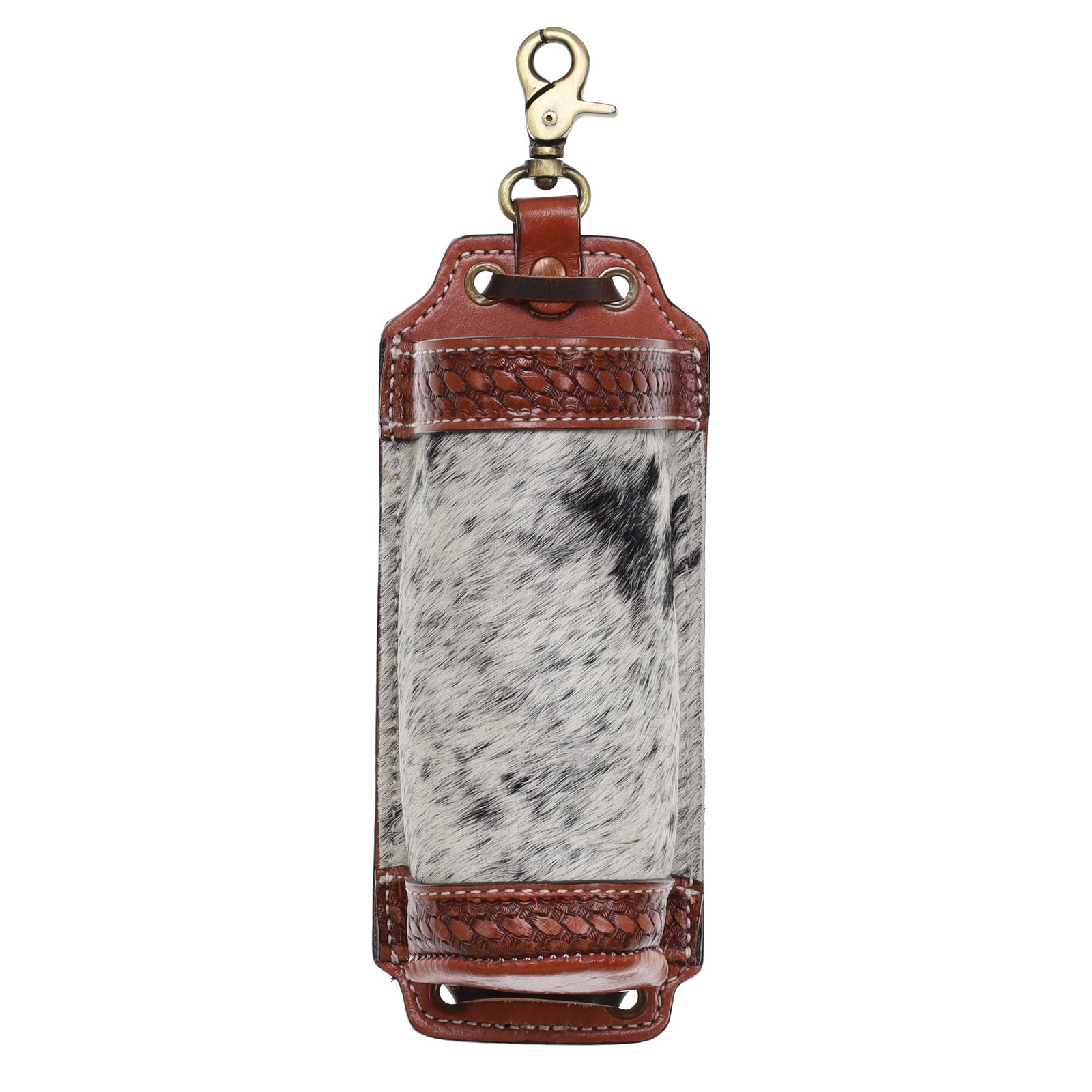 Showman Woven Hide Leather Drink Holder