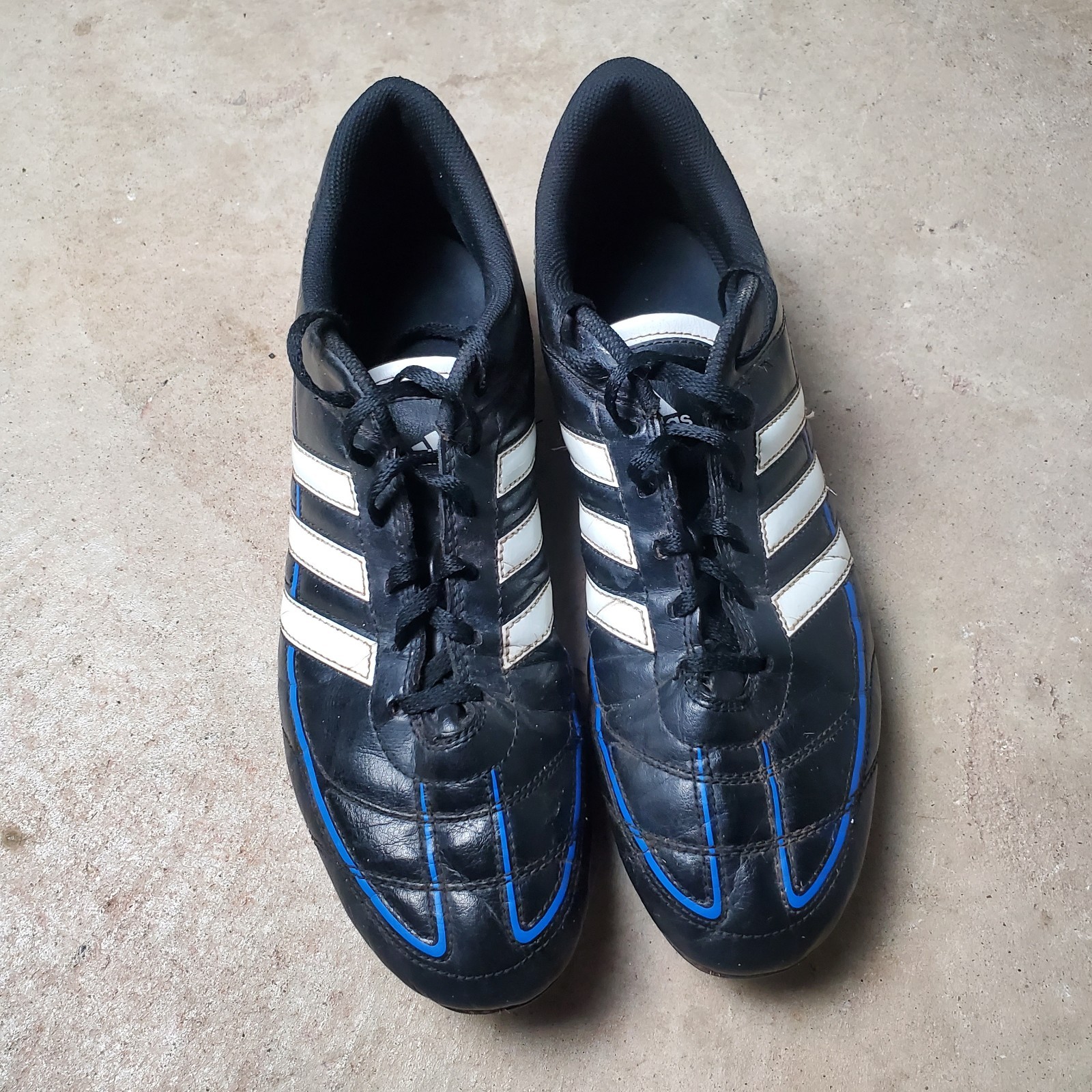 Adidas Davicto IV FG TRX Cleats Men's 12 Black Leather Soccer Athletic V22575
