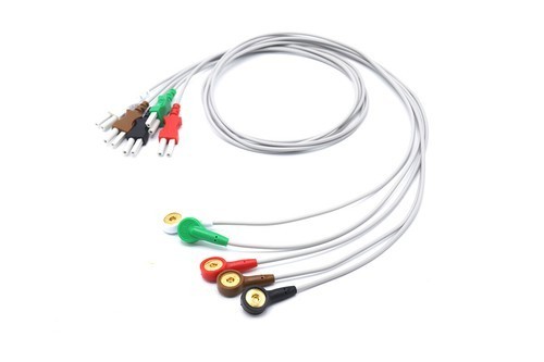 Spacelabs ECG EKG Cable 700-0007-08 Leadwires 5 Leads Snap Free Shipping - NEW