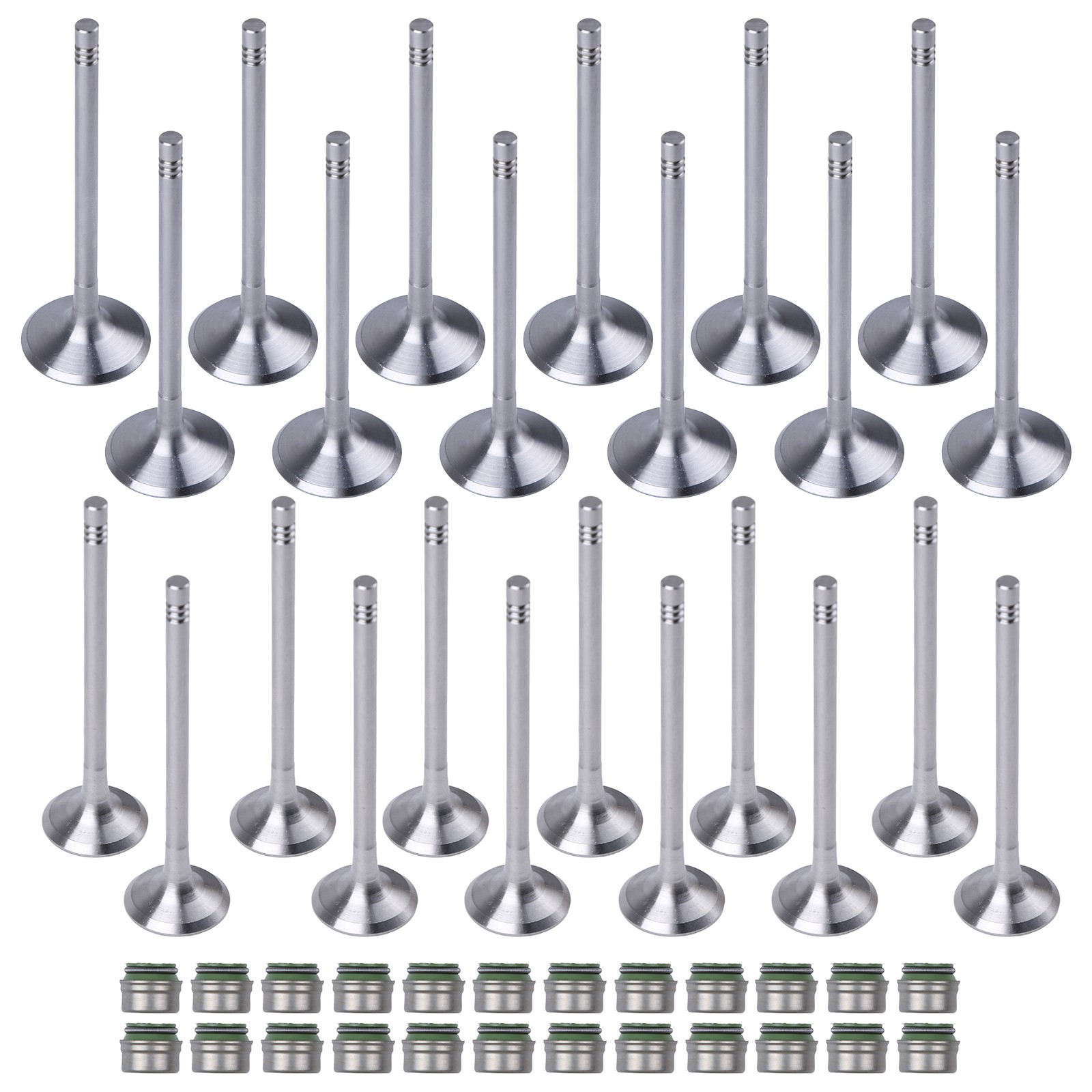 24PCS Intake & Exhaust Valve Kit for Audi A4 A5 A6 A7 A8 Q5 Q7 3.0T 06D109611L