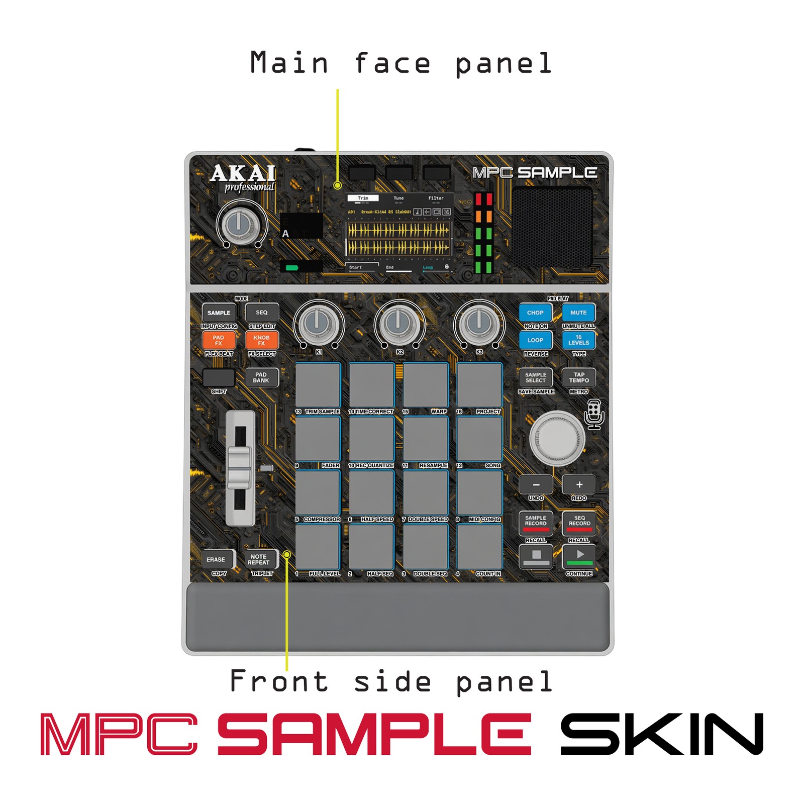 Akai MPC Sample Skin / Spark Grid
