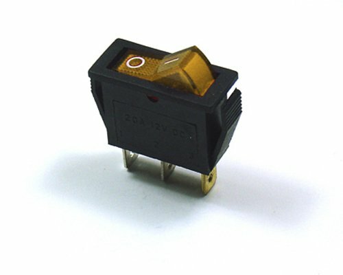 CYGUSA Illuminated 110VAC ON/Off Rocker Switch - Amber