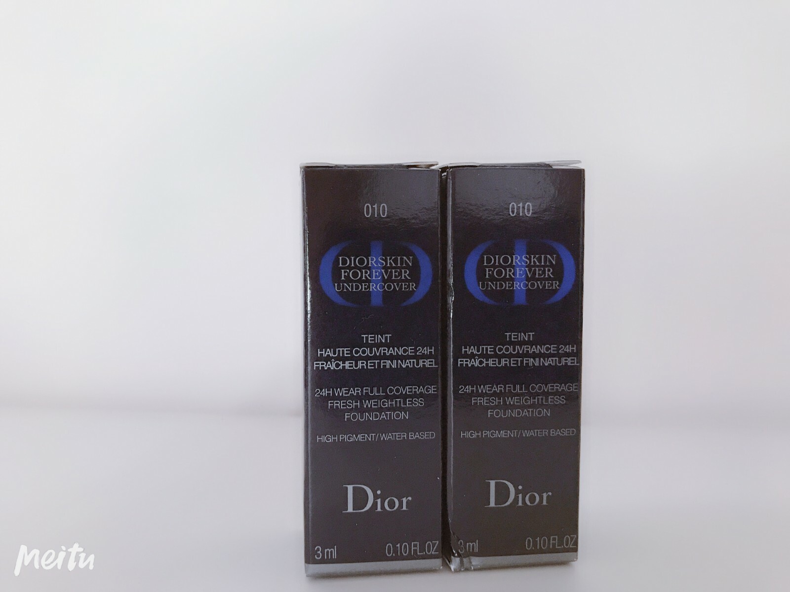 2 Diorskin Forever Undercover Teint 24H Full Coverage Foundtaion 0.1oz Each