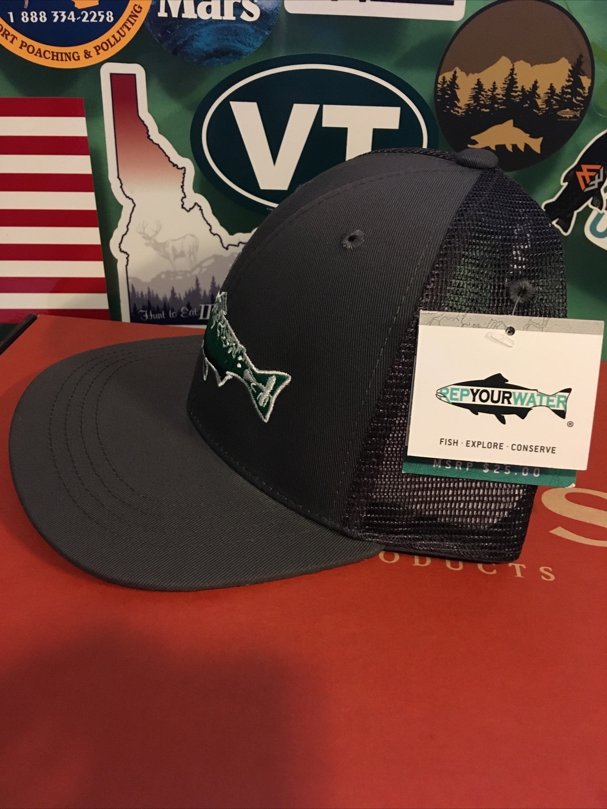 RepYourWater Vermont Brook Trout trucker hat