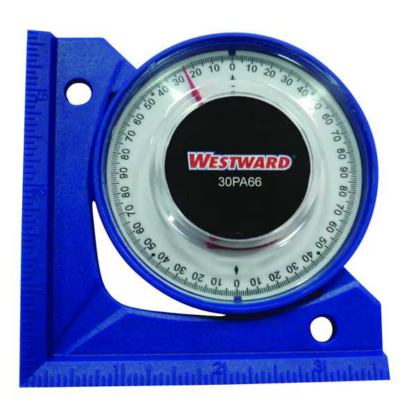 Westward Angle Finder,90 deg.,3-1/2 in.,Blue 30PA66 Westward 30PA66 190735805343