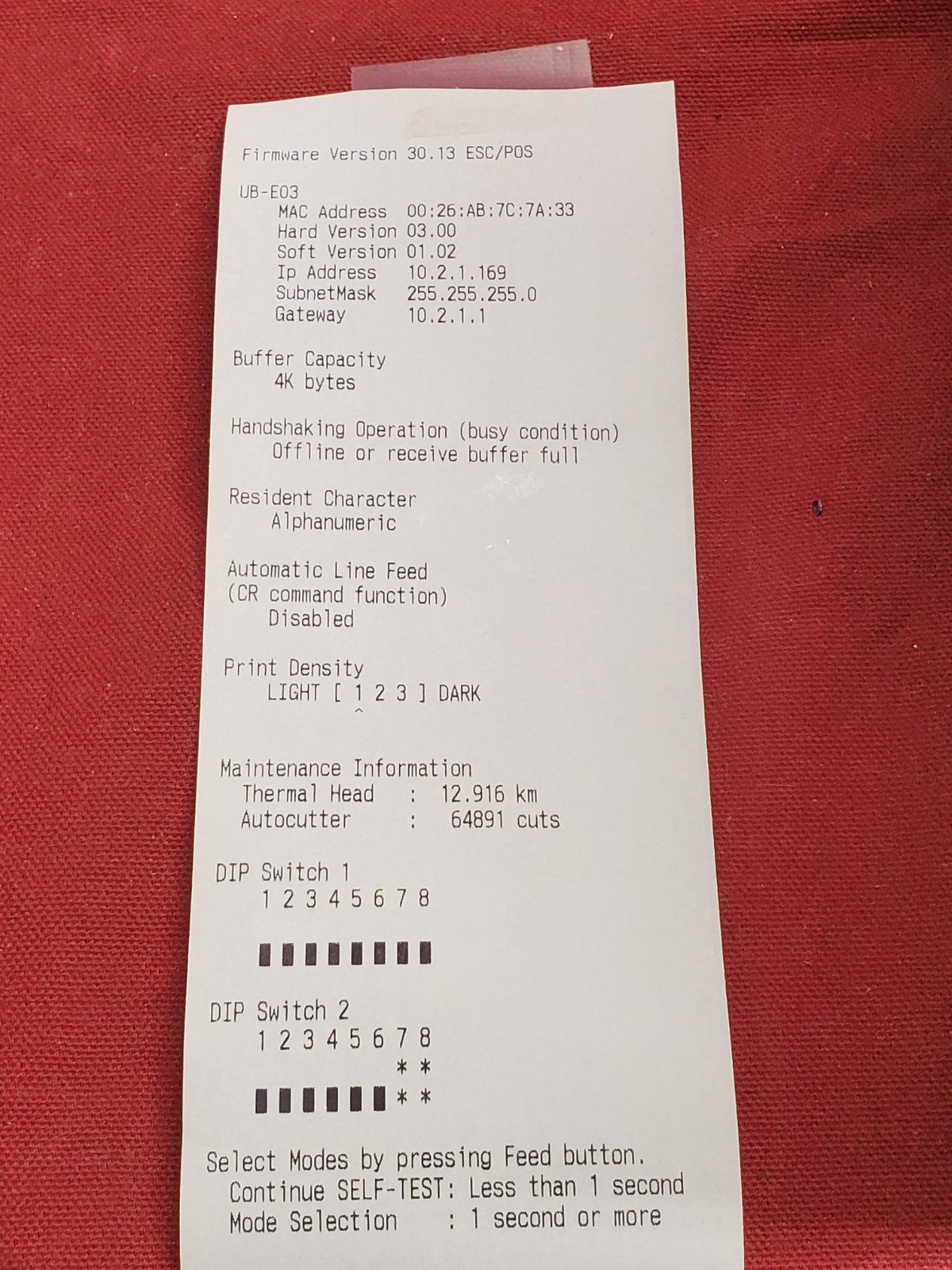 Epson TM-T88V Thermal Receipt Printer M244A w/ AC Adapter #E2 59