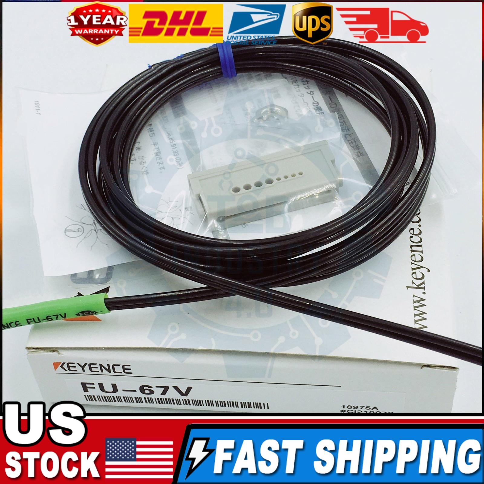 One KEYENCE FU-67V Fiber Optic Sensor New Fast Shipping