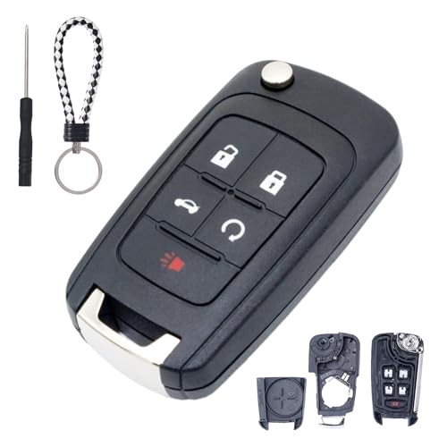 Key Fob Case Cover Replacement Fits for Chevy Cruze Camaro Impala Equinox GMC