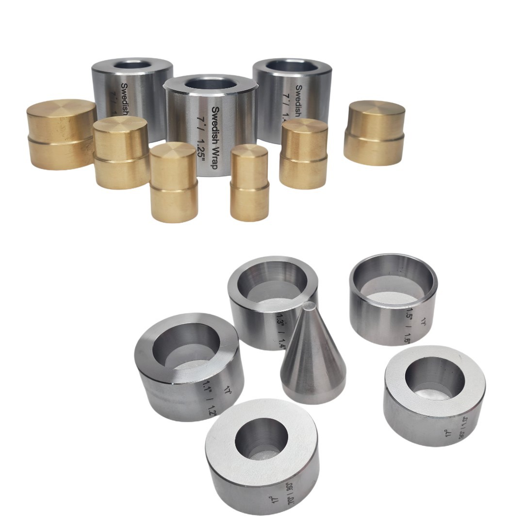 Set of 2 Coin Ring Kits – Swedish Wrap Die Set with 17 Degree Cone & 6-Piece