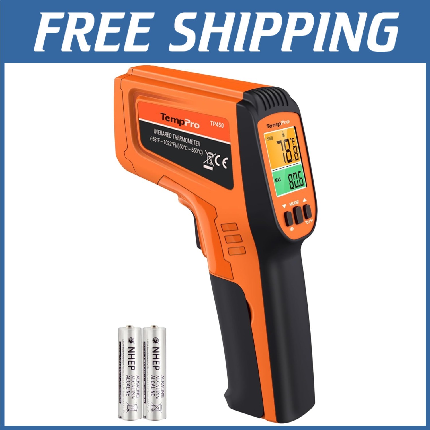 ThermoPro Laser Temp Gun for Home & Industrial Use