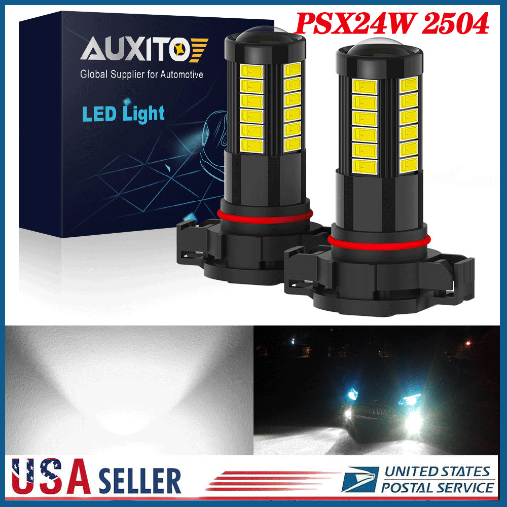 AUXITO LED Fog Light Bulb PSX24W Fog Light Bulb White 6500K High Power Lamps