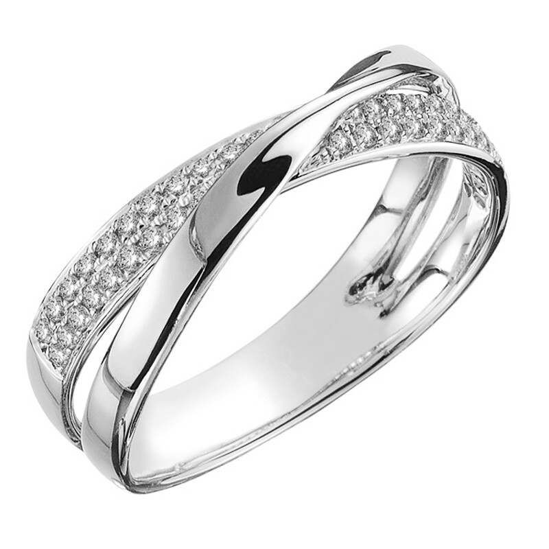Fashion Women 925 Silver Filled Wedding Band Ring Cubic Zircon Ring Sz 6-10
