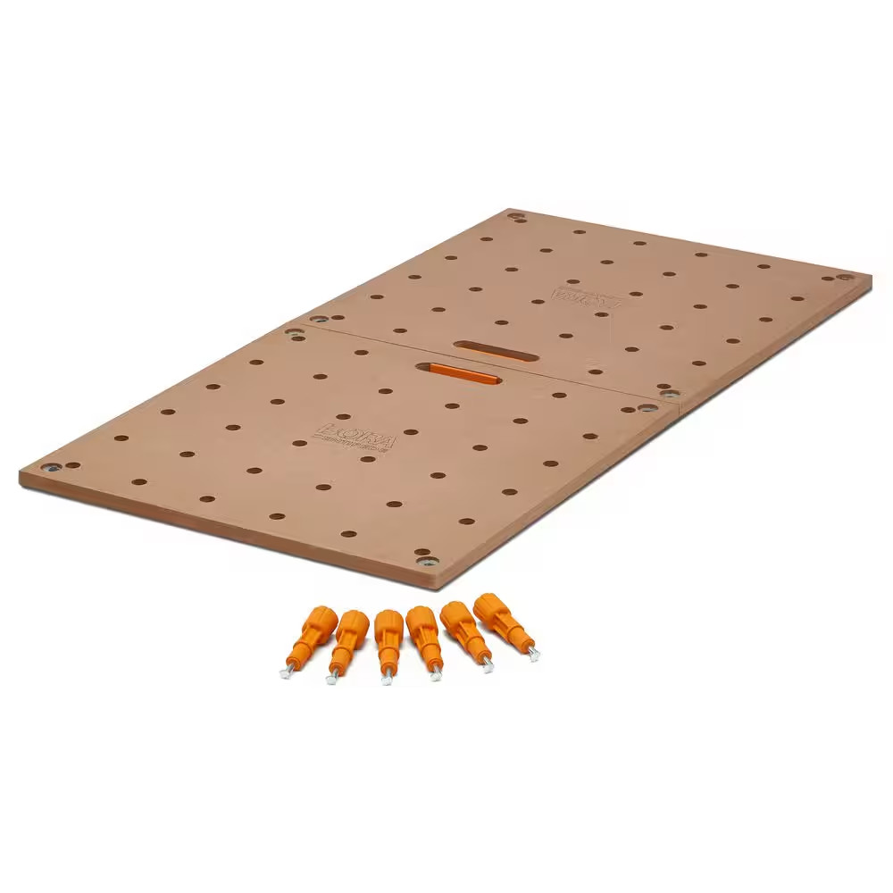 Centipede 24 In. X 48 In. Workbench Top for Sawhorse with 3/4 In. Dog Holes
