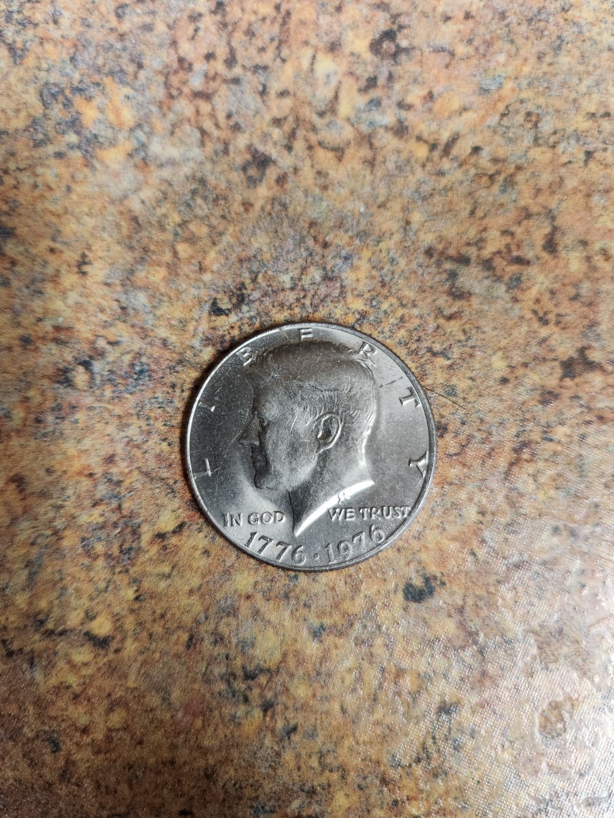 Very Nice Bicentennial Kennedy 50 Cent Piece No Mint Mark