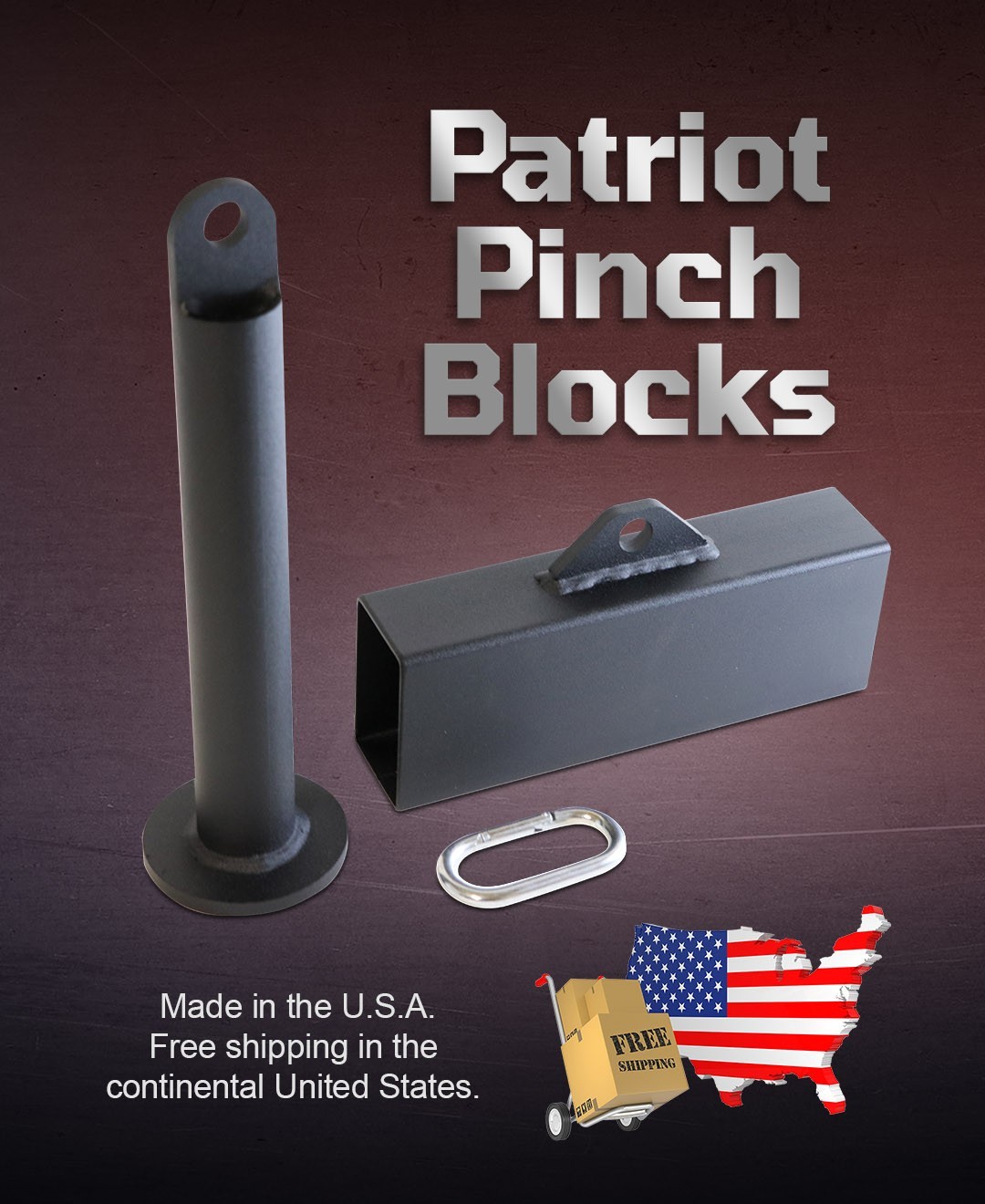 XL Patriot Pinch Block -Grip Strength Tool. Made in Michigan, USA!