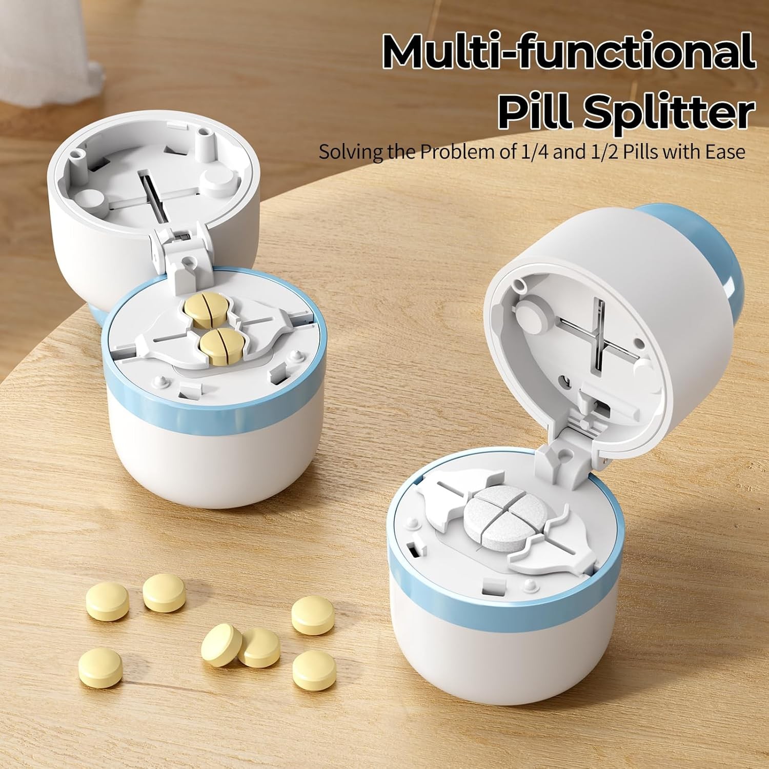 Pill Cutter Splitter for Small and Tiny Pills, Pill Cutters for Small or Large