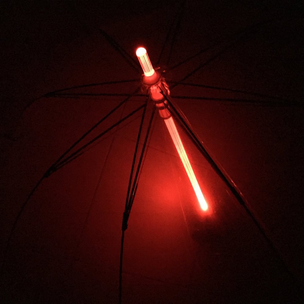 7 Color LED Transparent Umbrella Star Wars Blade Runner Light Saber Flashlight