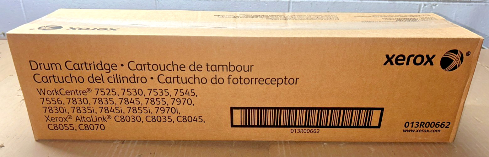 Genuine Xerox 013R00662 / 13R662 Black Drum Cartridge for Workcentre 7525/7530