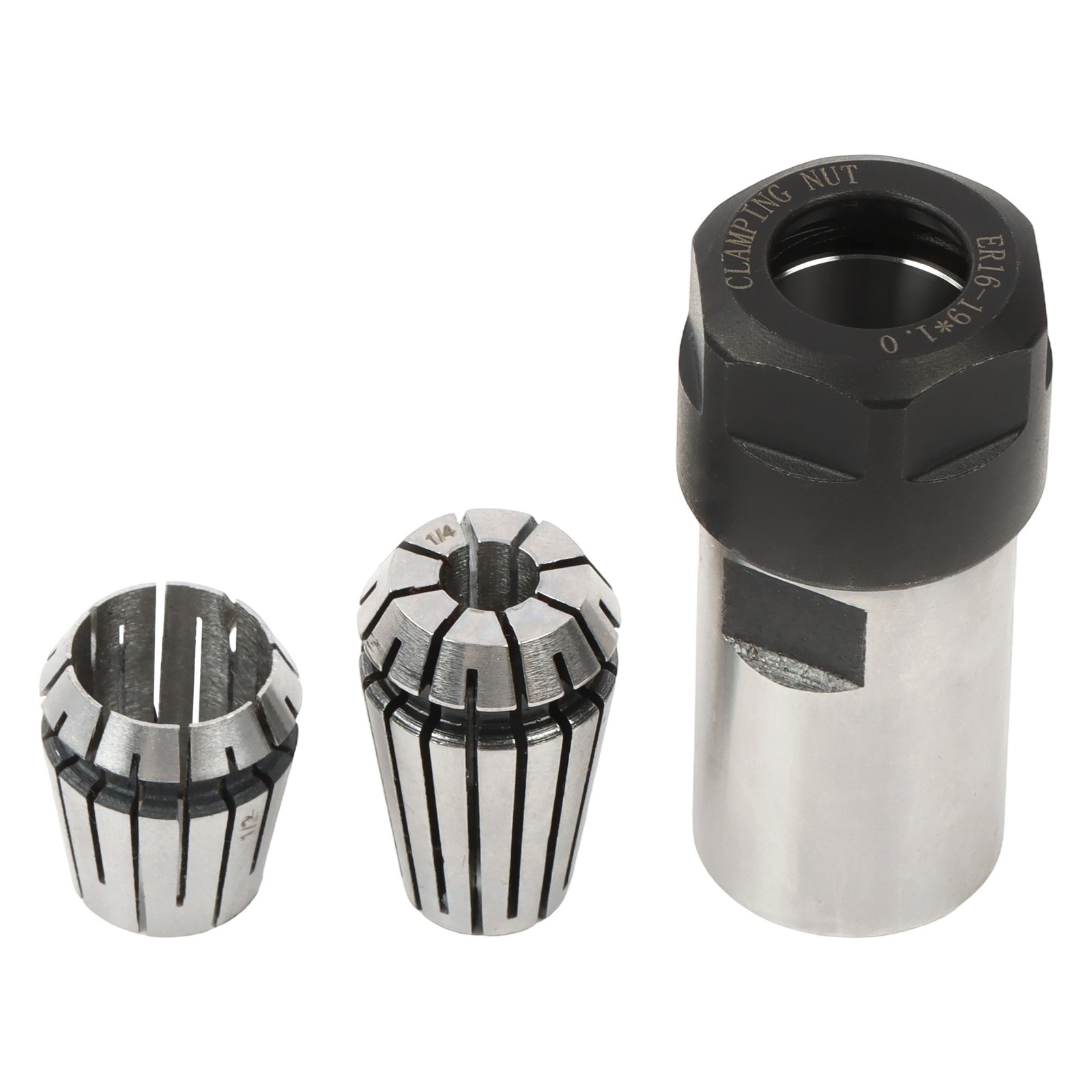 5/8-11 Thread Angle Grinder Extension Shaft Set w/ 1/4" & 1/2" Collets 3Pack