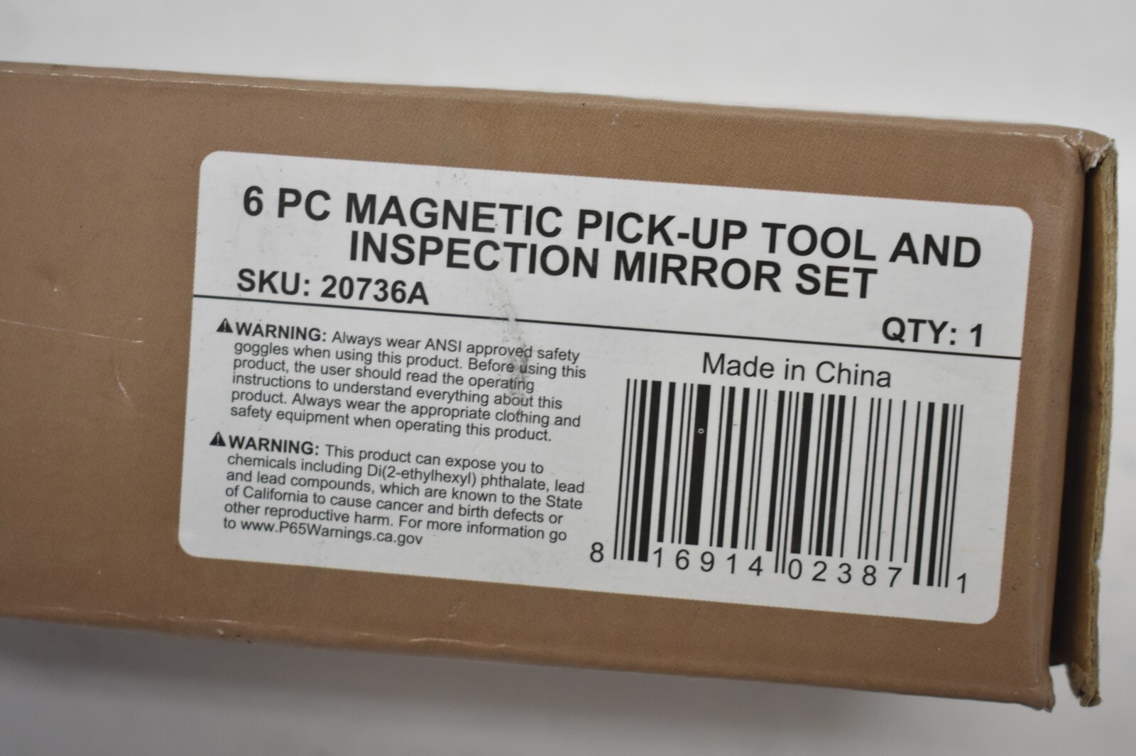 Neiko 6 Piece Magnetic Tool & Telescoping Mirror Set Adjustable 20736A
