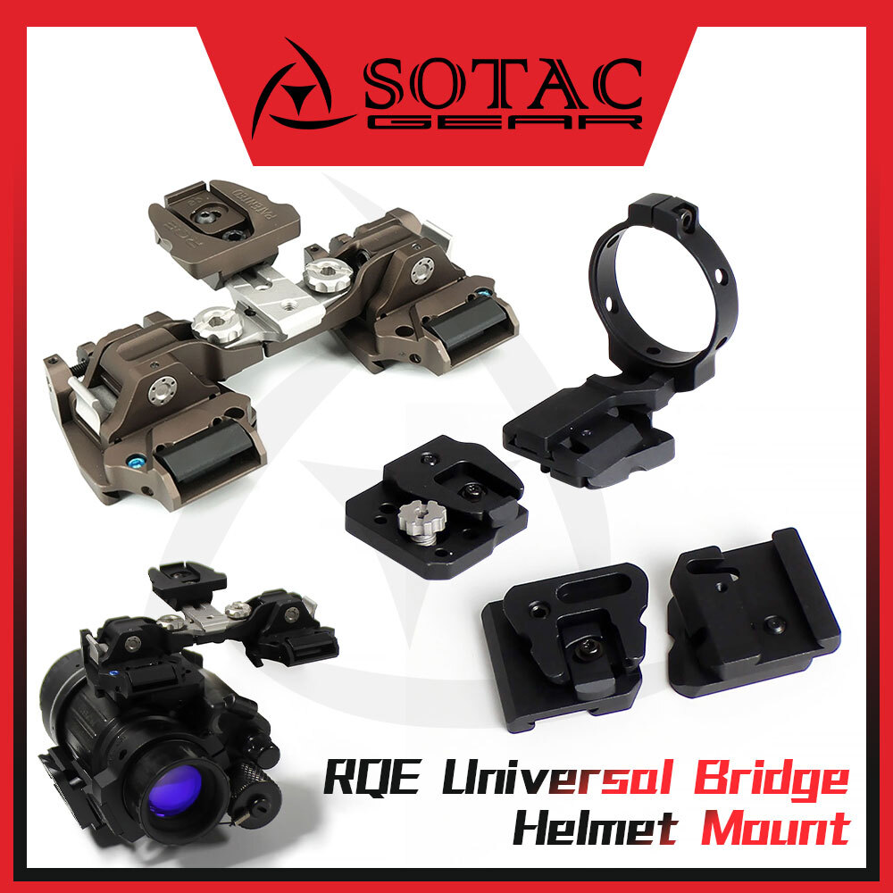 RQE KVC Universal Dual Bridges NVG Mount W/NVG Mount OSS OBVERSE SHOE SET K-clip