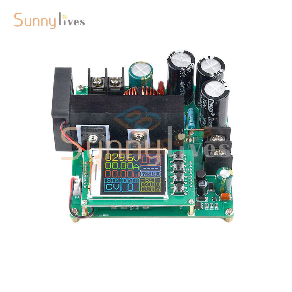 DC9V~60V 900W 15A CNC LCD Display Constant Current Voltage DC Boost Module New