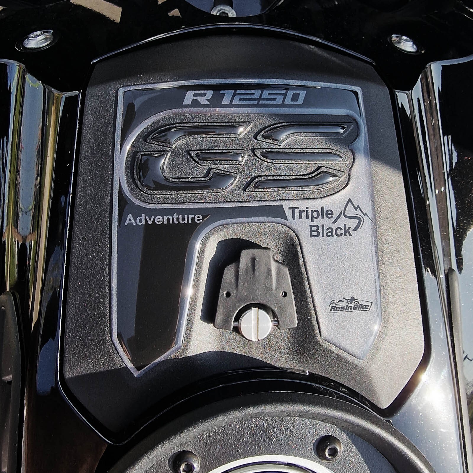 Stickers 3D Compatible With BMW GS 1250 Adventure Triple Black 2023 Storage
