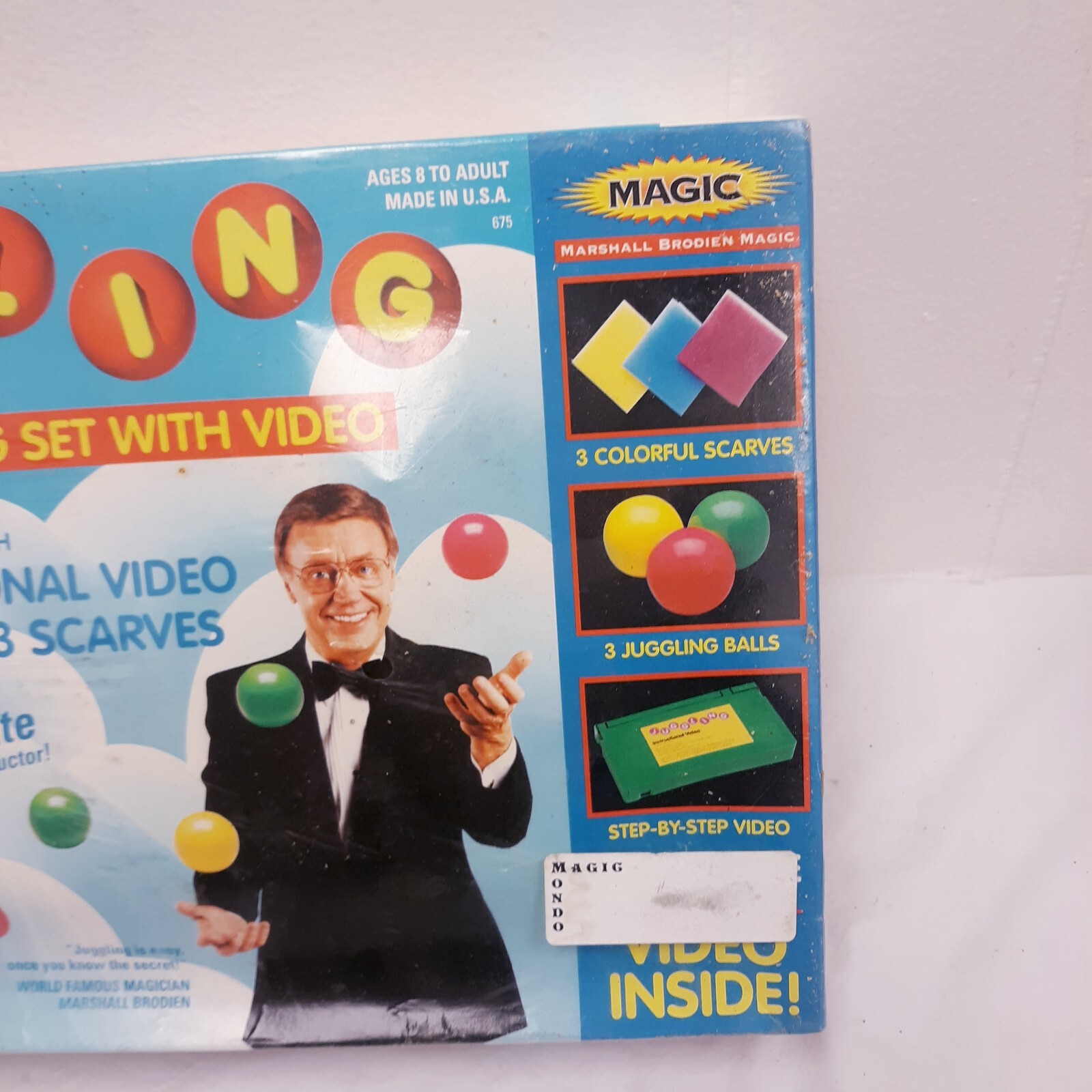 Vintage Complete Juggling Set with video featuring Ken Mate instructor New