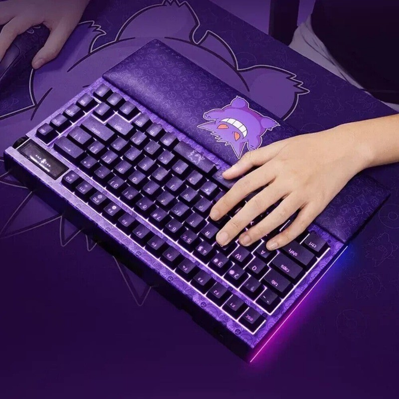 Gengar Razer X Pokémon Wireless Mechanical Keyboard W/ Wrist Rest Combo Set New
